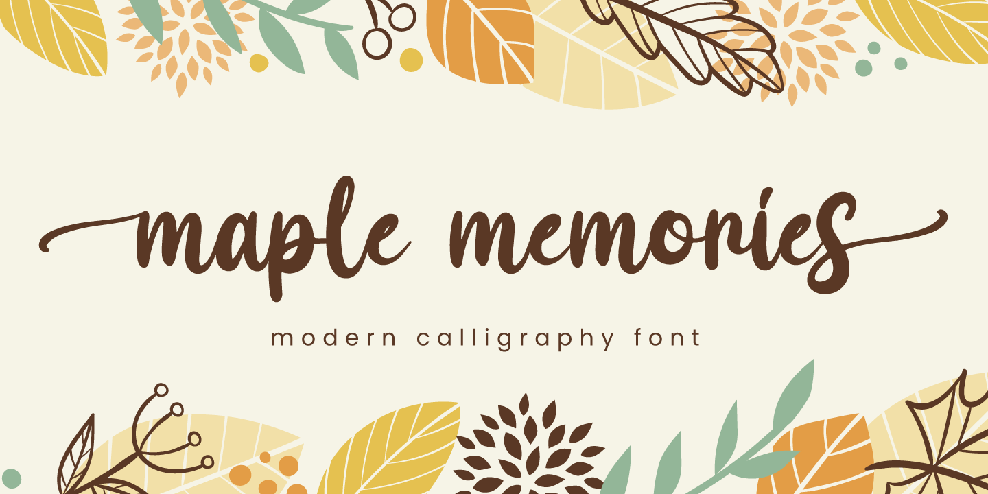 Шрифт Maple Memories